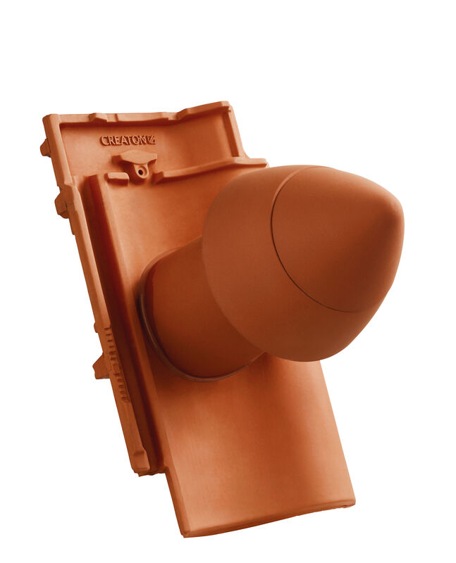 MEL SIGNUM Tubo di sfiato in ceramica DN 110 mm con calotta svitabile, incl. adattatore di collegamento sottotetto