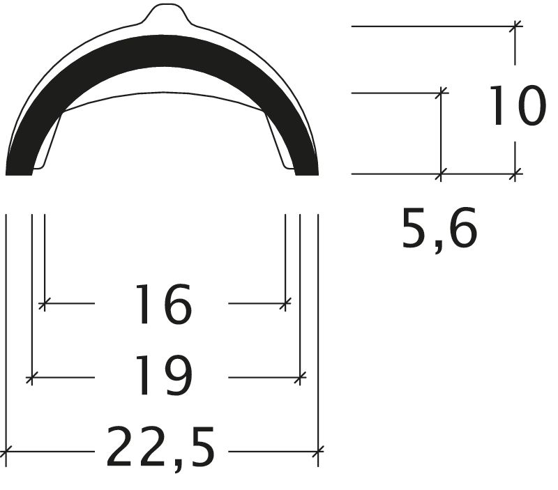 Disegno assortimento tegole di colmo e di displuvio BG-Firstziegel