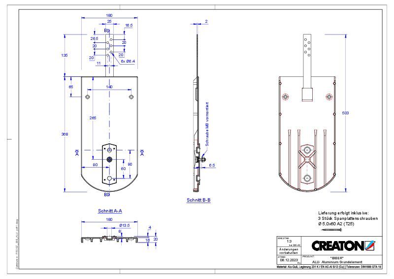 Prodotto file CAD KLASSIK Taglio tondo RUND-GRUNDALU