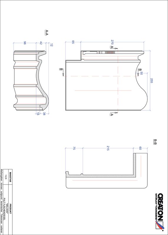 Prodotto file CAD MELODIE Tegola di testata superficie PULTFLA