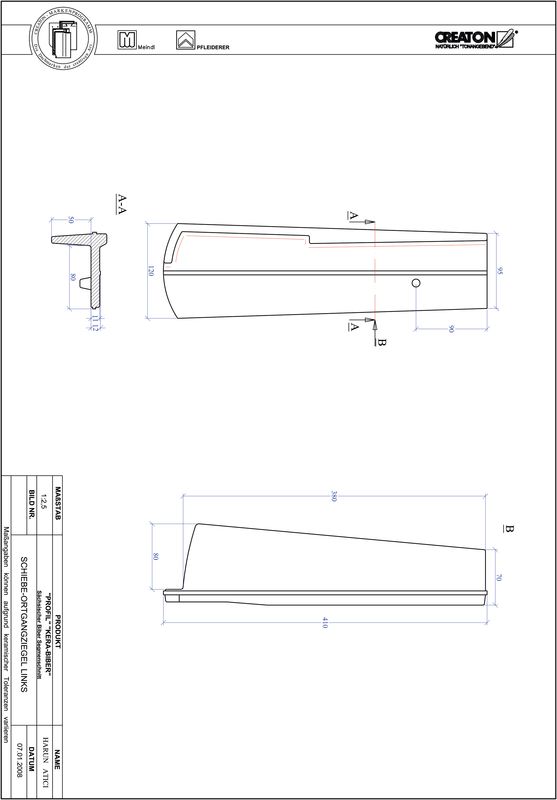Prodotto file CAD PROFIL Taglio a segmento d'arco KERA-SAECHS-18-CM-OGL