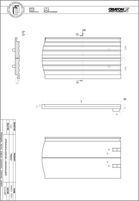 Prodotto file CAD PROFIL Taglio a segmento d'arco STRANGFALZ-GEWELLT-LH
