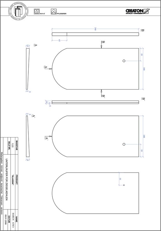 Prodotto file CAD KLASSIK Taglio tondo RUND-UNTERLAEUFER