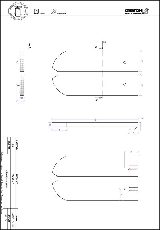 Prodotto file CAD SAKRAL Taglio tondo RUND-LH
