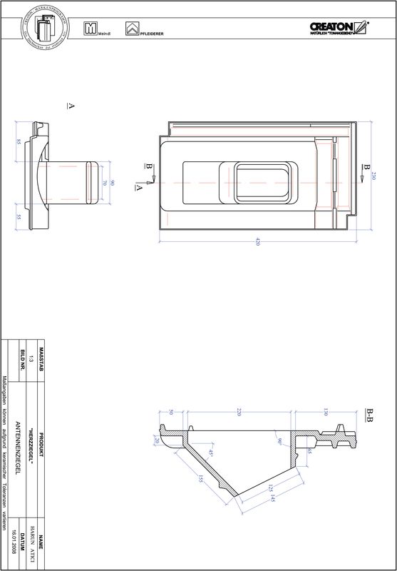 Prodotto file CAD HERZZIEGEL Antenna ANTENNNE