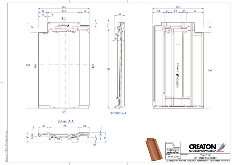 Prodotto file CAD CANTUS Tegola a doppia onda DWZ