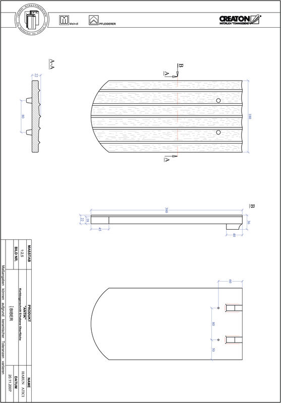 Prodotto file CAD ANTIK Taglio a curva policentrica KORB-ERHO