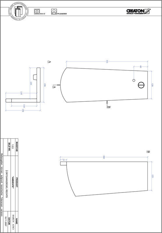 Prodotto file CAD AMBIENTE Taglio a segmento d'arco SEG-OGR-3-4