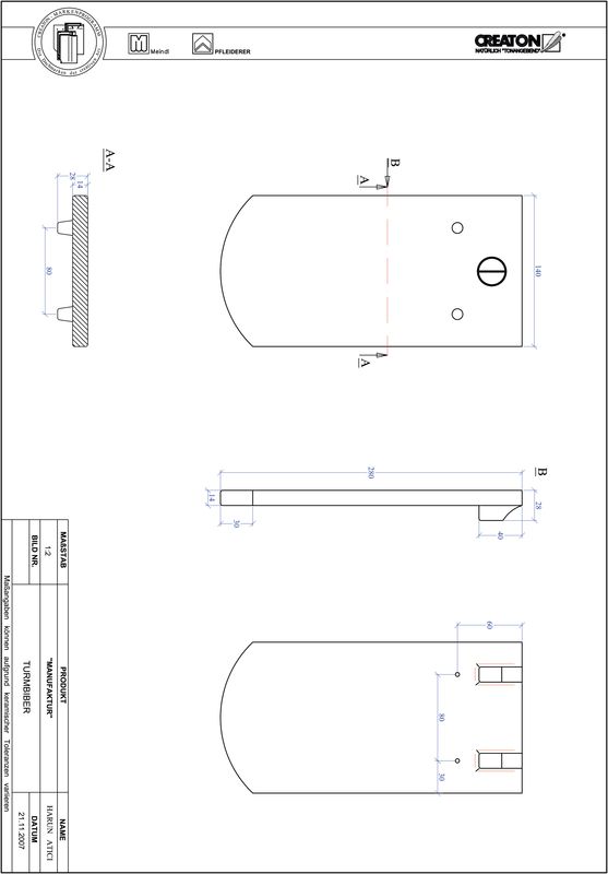 Prodotto file CAD MANUFAKTUR Taglio a segmento d'arco TURMBIBER