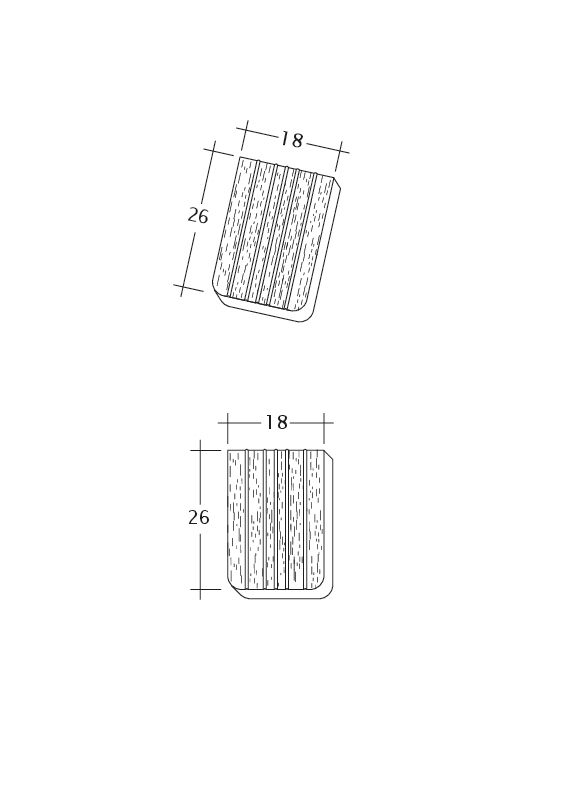 Disegno ANTIK ErhO-Korb-Traufziegel