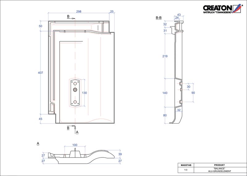 Prodotto file CAD BALANCE Alluminio base GRUNDALU