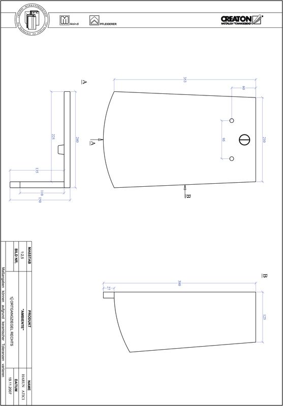 Prodotto file CAD AMBIENTE Taglio a segmento d'arco SEG-OGR-1-1-4