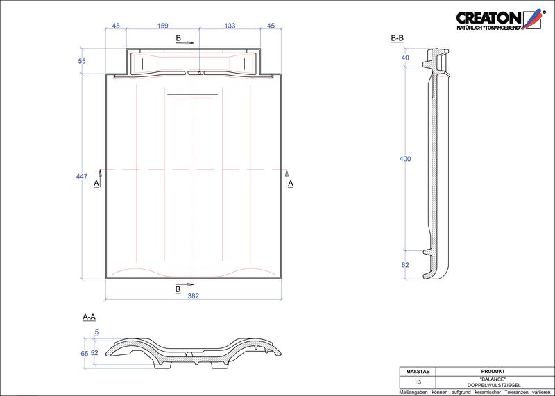 Prodotto file CAD BALANCE Tegola a doppia onda DWZ