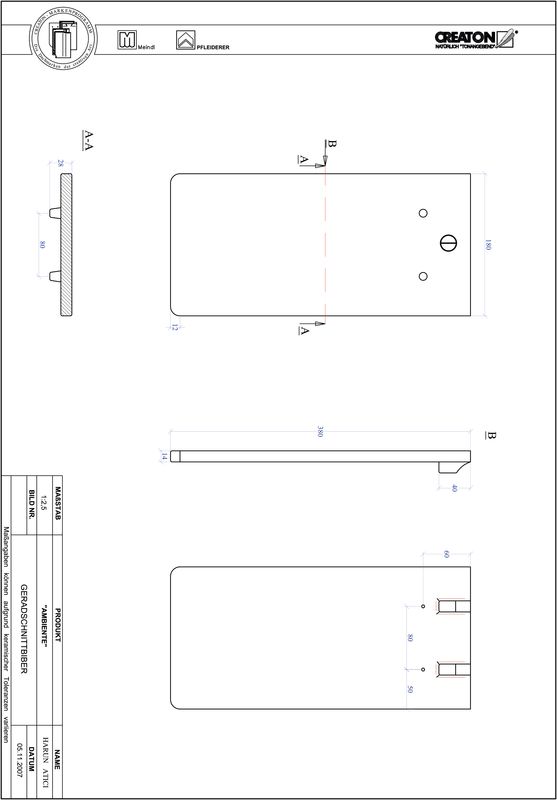Prodotto file CAD AMBIENTE Taglio diritto GER