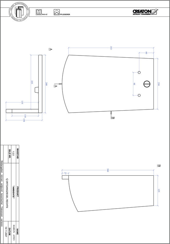 Prodotto file CAD AMBIENTE Taglio a segmento d'arco SEG-OGR-1-1-4
