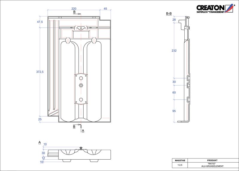 Prodotto file CAD RATIO Alluminio base GRUNDALU