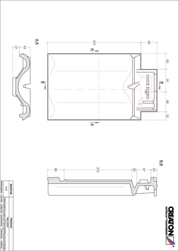 Prodotto file CAD MELODIE Esalatore raccordo colmo tegola a doppia onda FALDWZ