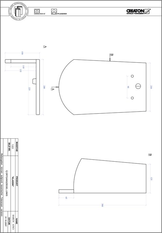 Prodotto file CAD KLASSIK Taglio tondo RUND-OGL-1-1-4