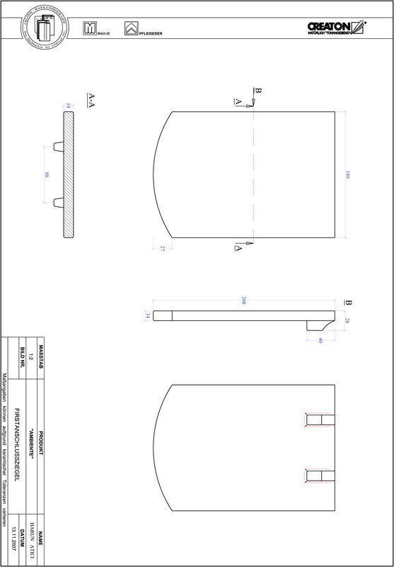 Prodotto file CAD AMBIENTE Taglio a segmento d'arco SEG-FAZ