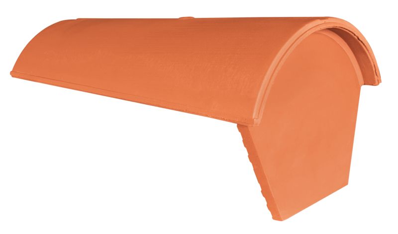 Piastra terminale di colmo in ceramica con listelli conica PKH HÖN (argilla)