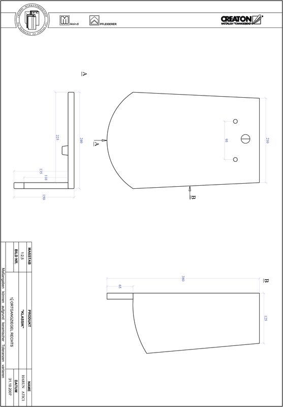 Prodotto file CAD KLASSIK Taglio tondo RUND-OGR-1-1-4