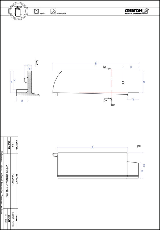 Prodotto file CAD KLASSIK Taglio tondo RUND-OGR