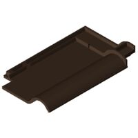 Product BIM model LOD 400 FUTURA dark brown engobed Clay tile