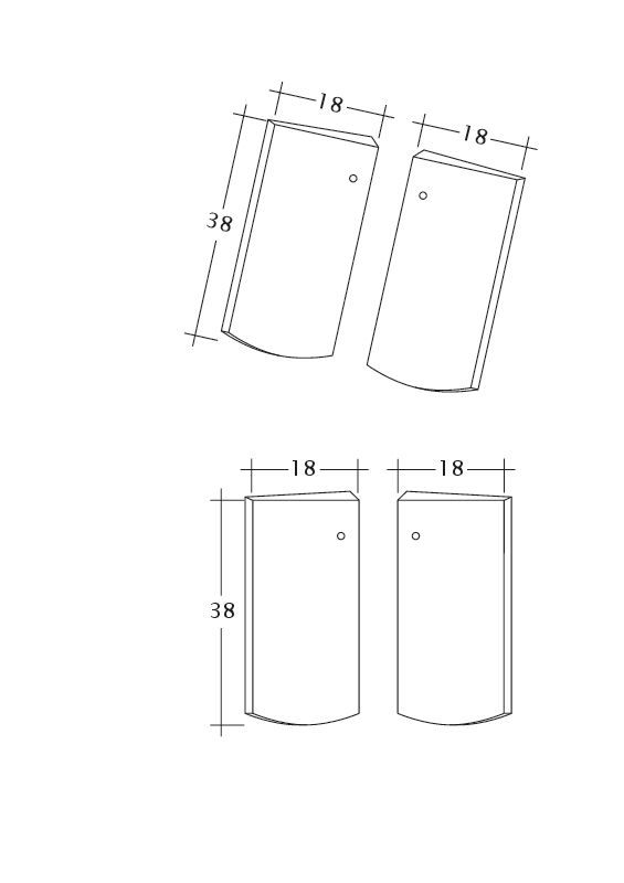 Disegno PROFIL Kera-Saechs-18cm-Unterlaeufer