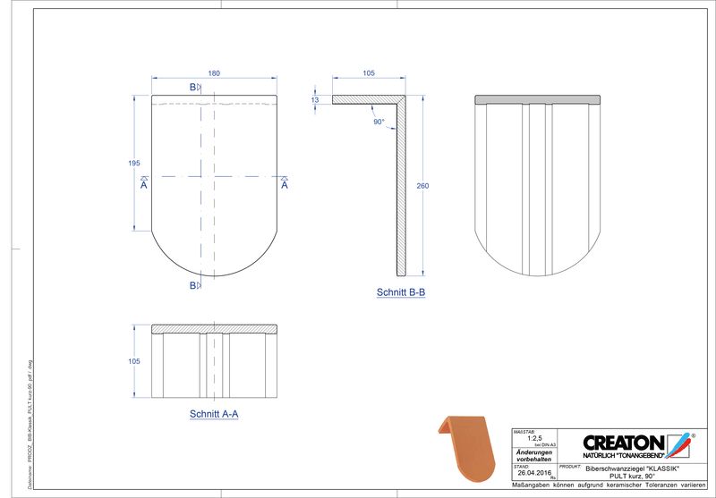 Prodotto file CAD KLASSIK Taglio tondo RUND-PULT-kurz