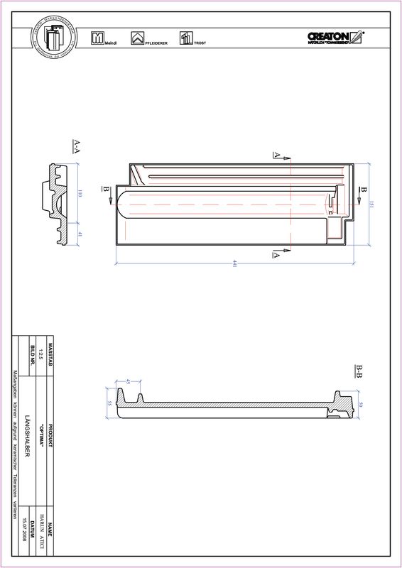 Prodotto file CAD TERRA OPTIMA Mezza tegola LH