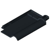 Product BIM model LOD 500 FUTURA black matt engobed Clay tile