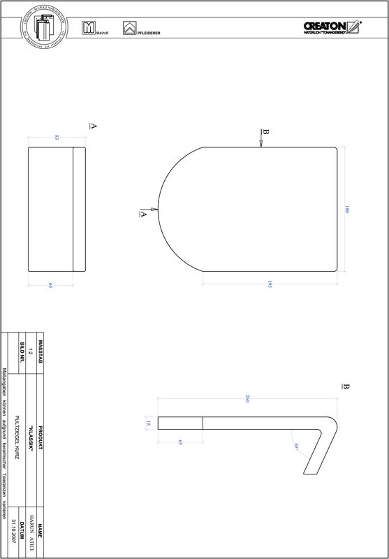 Prodotto file CAD KLASSIK Taglio tondo RUND-PULT-kurz1