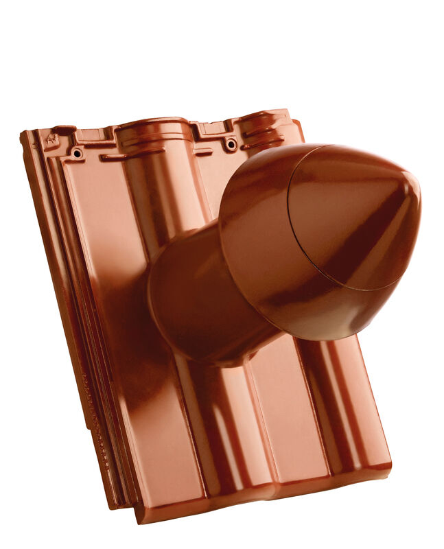 MAX PRO SIGNUM Tubo di sfiato in ceramica DN 110 mm con calotta svitabile, incl. adattatore di collegamento sottotetto