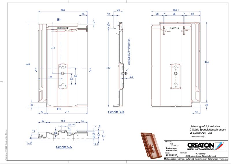 Prodotto file CAD CANTUS Alluminio base GRUNDALU