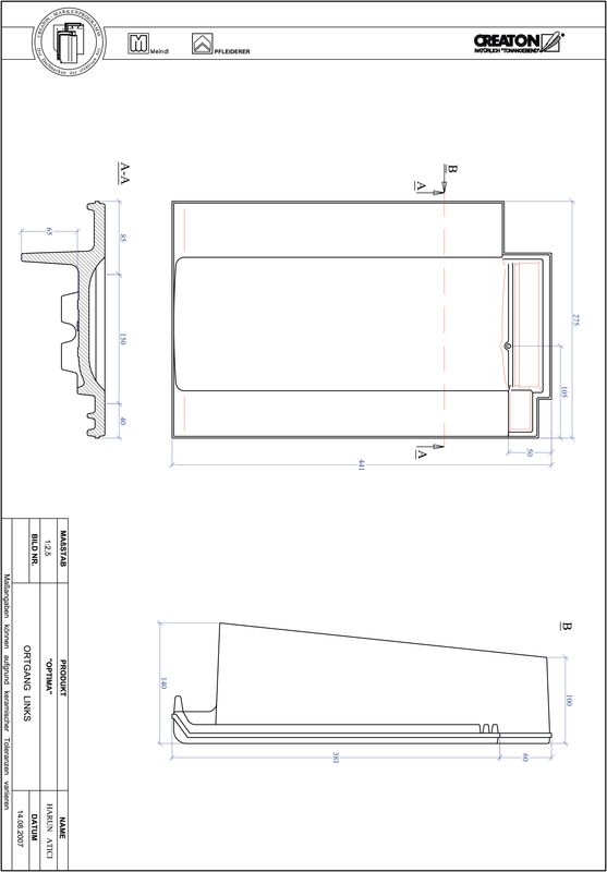 Prodotto file CAD TERRA OPTIMA Gronda di frontespizio sinistra OGL