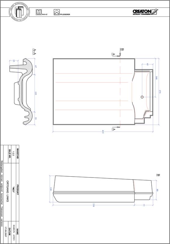 Prodotto file CAD MZ3 Gronda di frontespizio sinistra OGL
