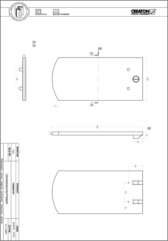 Prodotto file CAD AMBIENTE Taglio a segmento d'arco SEG-1-1