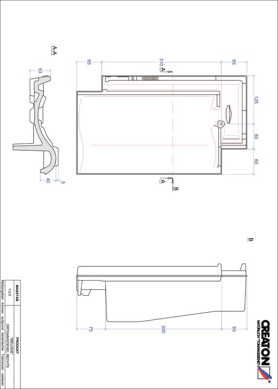 Prodotto file CAD MELODIE Gronda di frontespizio destra OGR