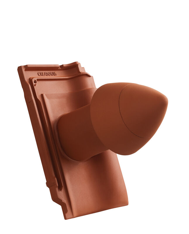 MZ3 KLASSIK SIGNUM Tubo di sfiato in ceramica DN 110 mm con calotta svitabile, incl. adattatore di collegamento sottotetto