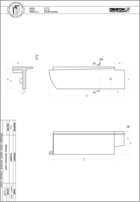 Prodotto file CAD KLASSIK Taglio tondo RUND-OGL