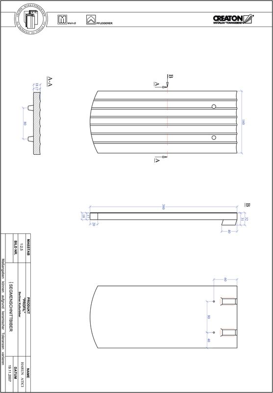Prodotto file CAD PROFIL Taglio a segmento d'arco BKBI-1-1