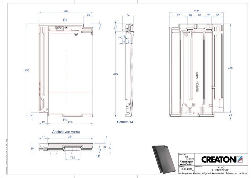 Prodotto file CAD VISIO Tegola aeratore LUEFTZ