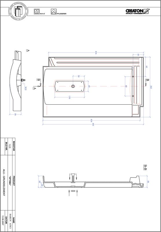 Prodotto file CAD TERRA OPTIMA Alluminio base GRUNDALU