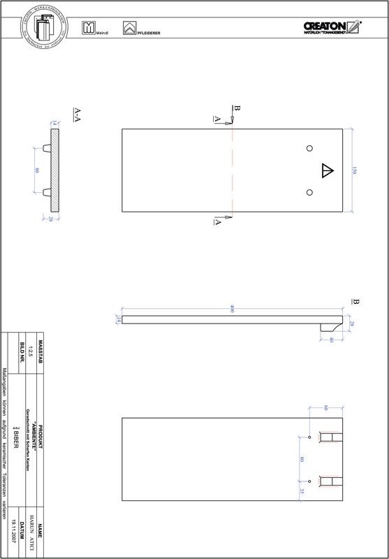 Prodotto file CAD AMBIENTE Taglio diritto GER-3-4