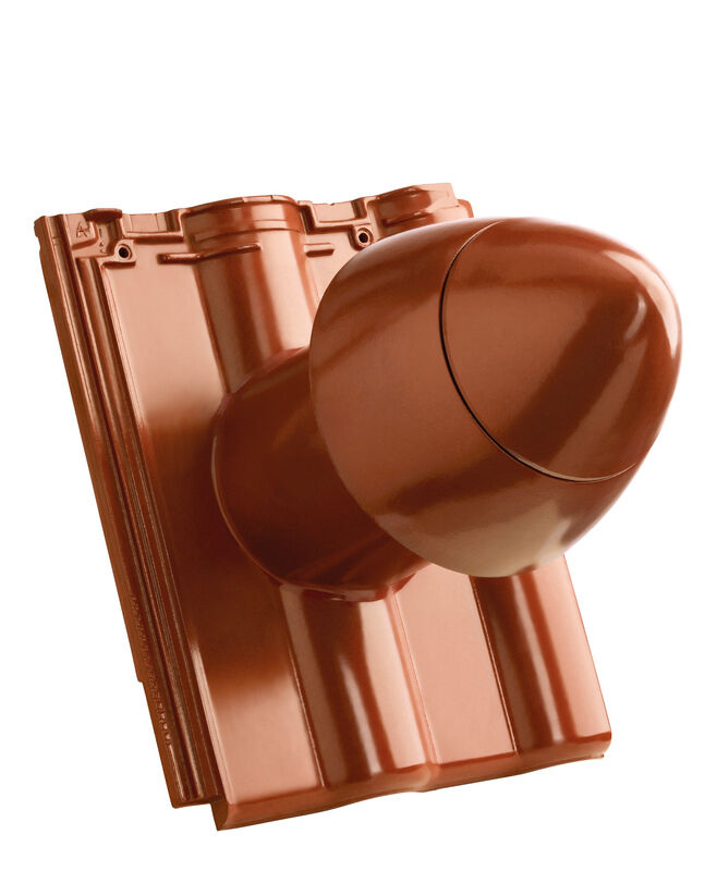 MAX PRO SIGNUM Tubo di sfiato in ceramica DN 125 mm con calotta svitabile, incl. adattatore di collegamento sottotetto